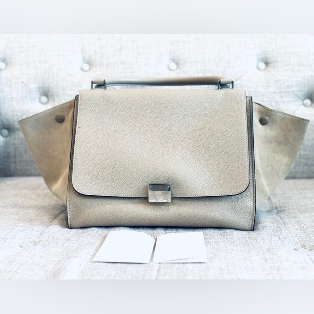 Celine Trapeze Tote bag in Dune color